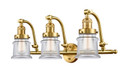 Bathroom Fixtures Three Lights by Innovations ( 405 | 515-3W-SG-G182S Franklin Restoration ) 