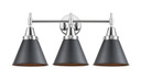 Bathroom Fixtures Three Lights by Innovations ( 405 | 447-3W-PC-M13-BK-LED Caden ) 