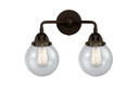 Bathroom Fixtures Two Lights by Innovations ( 405 | 288-2W-OB-G204-6-LED Nouveau 2 ) 