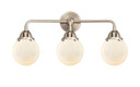 Bathroom Fixtures Three Lights by Innovations ( 405 | 288-3W-SN-G201-6-LED Nouveau 2 ) 