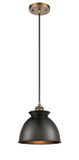 Mini Pendants Metal Shade by Innovations ( 405 | 516-1P-BB-M14-BK-LED Ballston ) 
