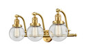 Bathroom Fixtures Three Lights by Innovations ( 405 | 515-3W-SG-G202-6-LED Franklin Restoration ) 