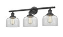 Bathroom Fixtures Three Lights by Innovations ( 405 | 205-BK-G72 Franklin Restoration ) 