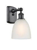Sconces Single Glass by Innovations ( 405 | 516-1W-BK-G381-LED Ballston ) 