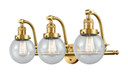 Bathroom Fixtures Three Lights by Innovations ( 405 | 515-3W-SG-G204-6-LED Franklin Restoration ) 