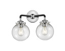 Bathroom Fixtures Two Lights by Innovations ( 405 | 284-2W-BPN-G202-6 Nouveau ) 