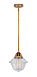 Mini Pendants Glass Down by Innovations ( 405 | 288-1S-BB-G534-LED Nouveau 2 ) 
