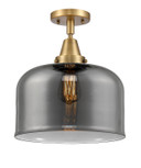 Semi-Flush Mts. Glass Down by Innovations ( 405 | 447-1C-BB-G73-L-LED Caden ) 