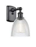 Sconces Single Glass by Innovations ( 405 | 516-1W-BK-G382-LED Ballston ) 