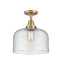 Semi-Flush Mts. Glass Down by Innovations ( 405 | 447-1C-BB-G74-L Caden ) 
