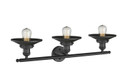 Bathroom Fixtures Three Lights by Innovations ( 405 | 205-BK-M6-LED Franklin Restoration ) 