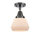 Semi-Flush Mts. Glass Down by Innovations ( 405 | 447-1C-BK-G171-LED Caden ) 