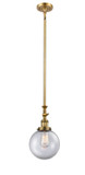 Mini Pendants Glass Down by Innovations ( 405 | 206-BB-G202-8-LED Franklin Restoration ) 