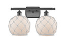 Bathroom Fixtures Two Lights by Innovations ( 405 | 516-2W-OB-G121-8RW Ballston ) 