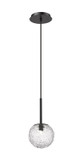 Mini Pendants Glass Down by Innovations ( 405 | 320-1P-BK-G320-6CL-BK Barrington ) 