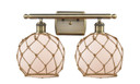 Bathroom Fixtures Two Lights by Innovations ( 405 | 516-2W-AB-G121-8RB Ballston ) 