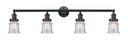 Bathroom Fixtures Four Lights by Innovations ( 405 | 215-BK-G184S-LED Franklin Restoration ) 