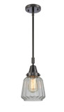 Mini Pendants Glass Down by Innovations ( 405 | 447-1S-BK-G142-LED Caden ) 