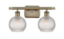 Bathroom Fixtures Two Lights by Innovations ( 405 | 516-2W-AB-G122C-6CL Ballston ) 