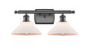 Bathroom Fixtures Two Lights by Innovations ( 405 | 516-2W-OB-G131-LED Ballston ) 