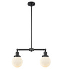 Linear/Island 2 Light Bar by Innovations ( 405 | 209-BK-G201-6-LED Franklin Restoration ) 