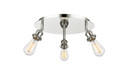 Flush Mounts Exposed Lamps by Innovations ( 405 | 516-3C-PN Ballston ) 