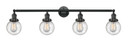 Bathroom Fixtures Four Lights by Innovations ( 405 | 215-BK-G204-6-LED Franklin Restoration ) 
