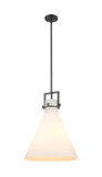 Pendants Glass Down by Innovations ( 405 | 411-1SL-BK-G411-16WH Downtown Urban ) 