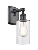 Sconces Single Glass by Innovations ( 405 | 516-1W-BK-G802 Ballston ) 