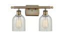 Bathroom Fixtures Two Lights by Innovations ( 405 | 516-2W-AB-G2511-LED Ballston ) 