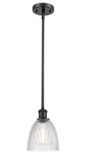 Mini Pendants Glass Down by Innovations ( 405 | 516-1S-BK-G382-LED Ballston ) 
