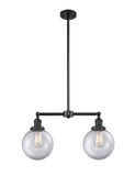 Linear/Island 2 Light Bar by Innovations ( 405 | 209-BK-G202-8 Franklin Restoration ) 