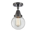 Semi-Flush Mts. Glass Down by Innovations ( 405 | 447-1C-BK-G202-6-LED Caden ) 