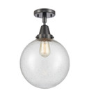 Semi-Flush Mts. Glass Down by Innovations ( 405 | 447-1C-BK-G204-10-LED Caden ) 
