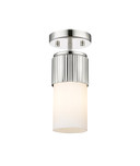 Semi-Flush Mts. Glass Down by Innovations ( 405 | 428-1F-PN-G428-7WH Downtown Urban ) 