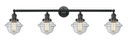 Bathroom Fixtures Four Lights by Innovations ( 405 | 215-BK-G532-LED Franklin Restoration ) 