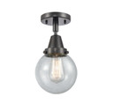 Semi-Flush Mts. Glass Down by Innovations ( 405 | 447-1C-BK-G204-6-LED Caden ) 
