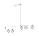 Linear/Island 4 Light + by Innovations ( 405 | 320-5I-PN-G320-5CL-PN Barrington ) 