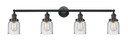 Bathroom Fixtures Four Lights by Innovations ( 405 | 215-BK-G54-LED Franklin Restoration ) 