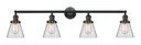 Bathroom Fixtures Four Lights by Innovations ( 405 | 215-BK-G62-LED Franklin Restoration ) 