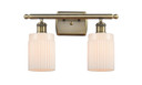 Bathroom Fixtures Two Lights by Innovations ( 405 | 516-2W-AB-G341-LED Ballston ) 
