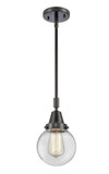 Mini Pendants Glass Down by Innovations ( 405 | 447-1S-BK-G202-6-LED Caden ) 