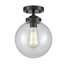 Semi-Flush Mts. Glass Down by Innovations ( 405 | 284-1C-OB-G204-8-LED Nouveau ) 