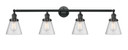 Bathroom Fixtures Four Lights by Innovations ( 405 | 215-BK-G64-LED Franklin Restoration ) 