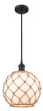 Pendants Glass Down by Innovations ( 405 | 516-1P-BK-G121-10RB Ballston ) 