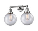 Bathroom Fixtures Two Lights by Innovations ( 405 | 208-PC-G202-8 Franklin Restoration ) 