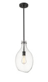 Pendants Glass Down by Innovations ( 405 | 493-1S-BK-G552-9-LED Norwalk ) 