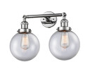 Bathroom Fixtures Two Lights by Innovations ( 405 | 208-PC-G202-8-LED Franklin Restoration ) 