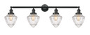 Bathroom Fixtures Four Lights by Innovations ( 405 | 215-BK-G664-7-LED Franklin Restoration ) 