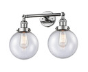 Bathroom Fixtures Two Lights by Innovations ( 405 | 208-PC-G204-8-LED Franklin Restoration ) 